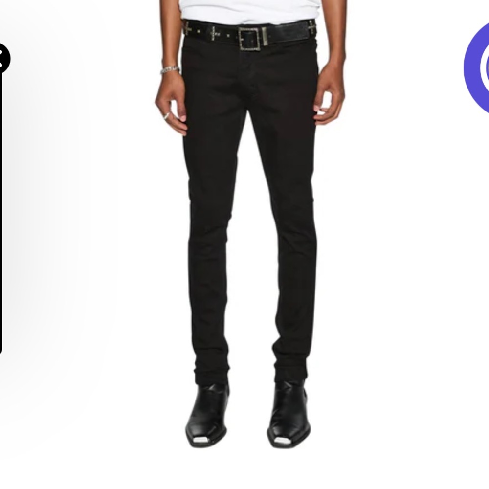 Ksubi Men’s Black Skinny Jeans 32” waist